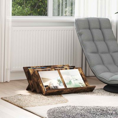 vidaXL Regál na časopisy Dymová dub 65 x 53 x 28,5 cm Kompozitné drevo