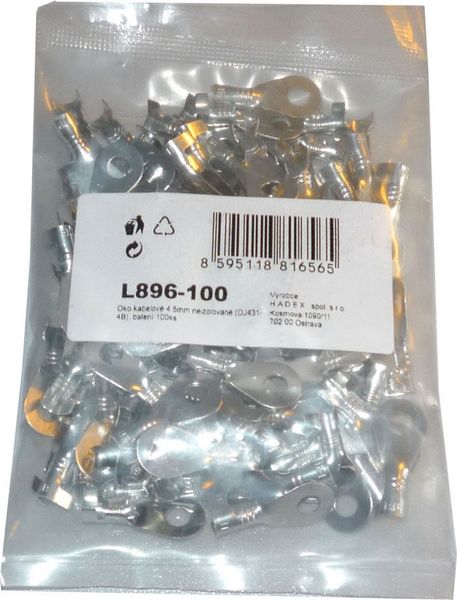 Oko káblové 4,5 mm neizolované (DJ431-4B), balenie 100 ks