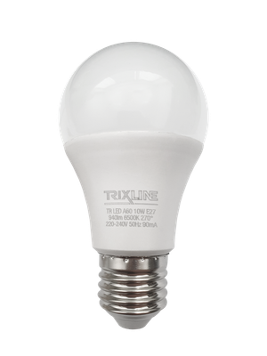 LED žiarovka Trixline 10W 940lm E27 A60 studená biela