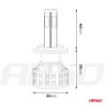 LED žiarovky hlavného svietenia COB 4Side H1 AMiO