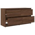 VidaXL TV skrinka Hnedý Dub 100x35x54 cm Drevo