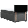 vidaXL Boxspring posteľ s matracom tmavosivá 90x200 cm látka