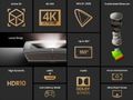 Laserový TV projektor GigaBlue Home Cinema 3 UHD Triple Laser TV, 4K, HDR10+, 150", 3000LM Laserový TV projektor GigaBlue Home Cinema 3 UHD Triple Laser-TV, 4K, HDR10+, 150", 3000LM