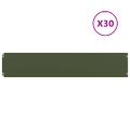 vidaXL Obrubník trávnika 30 ks 20 x 103 cm Olivovo zelená