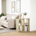 vidaXL Rozdeľovacia knižnica dub sonoma 69,5x29x69,5 cm kompoz. drevo