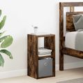vidaXL Nočný stolík 2 ks Dymová dub 25,5 x 22 x 49,5 cm