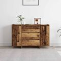 vidaXL Servírovacia skriňa Staré drevo 120 x 41 x 75 cm