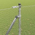 vidaXL Hexagonálny plot s stĺpom 10 x 1,6 m Pozinkovaná oceľ Sieťovina