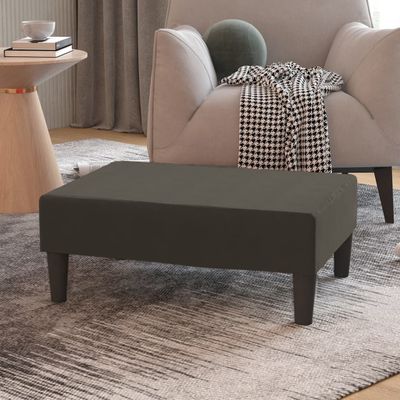 vidaXL Podnožka tmavosivá 78x56x32 cm zamatová