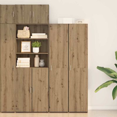 vidaXL Highboard Remeselný dub 40 x 42,5 x 185 cm