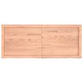 vidaXL Stolová doska bledohnedá 120x50x(2-6) cm ošetrený masívny dub