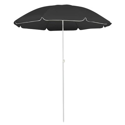 vidaXL Záhradný slnečník, oceľová tyč, antracitový 180 cm