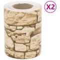 vidaXL Ochranné pásy proti hmyzu, hrubý kameň, sivé, 70x0,19 m, PVC