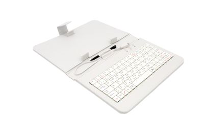 AIREN AiTab Leather Case 1 with USB Keyboard 7'' WHITE (CZ/ SK/DE/UK/US.. layout)