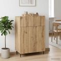 vidaXL Servírovacia skriňa Dub artisan 66 x 34,5 x 92 cm