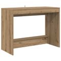 vidaXL Postelový stôl Dub artisan Kompozitné drevo 100 x 45 x 75 cm