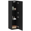 vidaXL Nástenný TV kabinet 30,5 x 30 x 110 cm Čierny dub