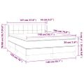 vidaXL Boxspring posteľ s matracom zelená 140x190 cm látka