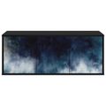 vidaXL Nástenný TV kabinet RAALTE 102 x 33 x 40 cm Čierny dub