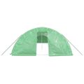 vidaXL Fóliovník s oceľovým rámom zelený 90 m² 18x5x2,3 m