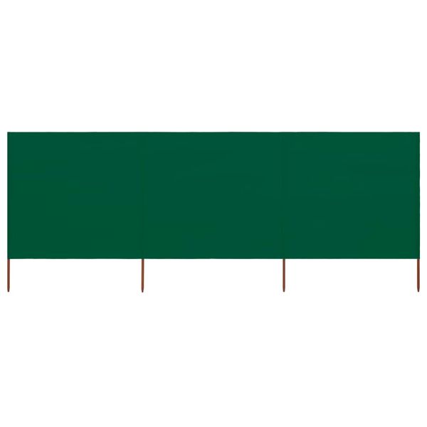 vidaXL 3-panelová zábrana proti vetru látková 400x160 cm zelená