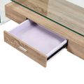vidaXL Konferenčný stolík priehľadný 98x45x31 cm tvrdené sklo