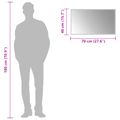 vidaXL Zrkadlo do kúpeľne s LED Priehľadná 70 x 40 cm tvrdené sklo
