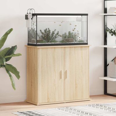 vidaXL Stojan na akvárium, dub sonoma, 81x36x73 cm, technické drevo