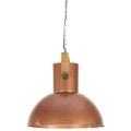 vidaXL Industriálna závesná lampa 25 W medená mangovník 52 cm okrúhla E27