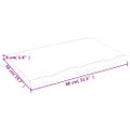 vidaXL Stolová doska bledohnedá 80x50x(2-4) cm ošetrený masívny dub