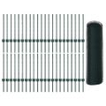 vidaXL Hexagonálny plot s stĺpom 100 x 0,5 m PVC potiahnutá oceľ