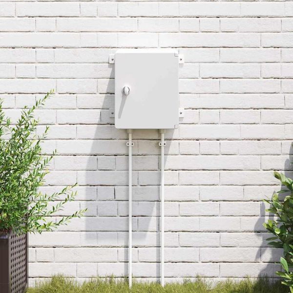 vidaXL Ovládacia skriňa Sivá 32 x 13 x 30 cm ABS plast