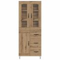 vidaXL Highboard Remeselný dub 69,5 x 34 x 90 cm Kompozitné drevo