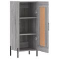 vidaXL Komoda sivý dub sonoma 34,5x34x90 cm spracované drevo