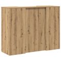 vidaXL Recepčný stôl dub artisan 135x50x103,5 cm kompozitné drevo