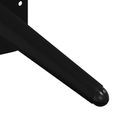 vidaXL Stožiarové Nohy 2 ks Čierna 56 x 56 x 100 mm Železo