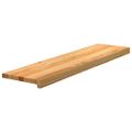 vidaXL Schodiskové stupne 2 ks svetlohnedá 100x25x2 cm dubový masív