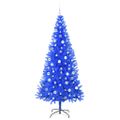 vidaXL Vianočný stromček Modrá 210 cm PVC