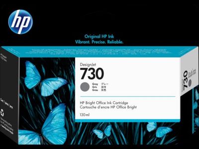 HP 730 130 ml sivá atramentová kazeta