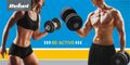 Sada liatinových závaží 4x2,5kg, 51mm, REBEL ACTIVE RBA-2143-02.5