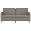 vidaXL 2-miestna pohovka sivohnedá 140 cm látka