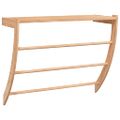 vidaXL Stojany na uteráky 60x25,5x49 cm masívny orech