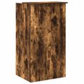 vidaXL Recepčný stôl dymový dub 55x50x103,5 cm kompozitné drevo
