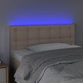 VidaXL Čelo postele kapučínové 100x5x78/88 cm umelá koža