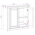 vidaXL Stojan na akvárium PANAMA Hnedá 81 x 36 x 73 cm 250 kg