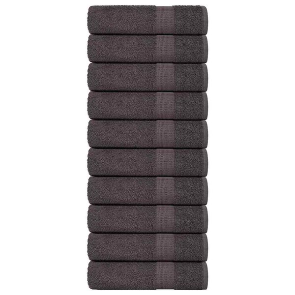 vidaXL Utierky na ruky FROGN 10 ks antracitové 50x100 cm 360 g/m²