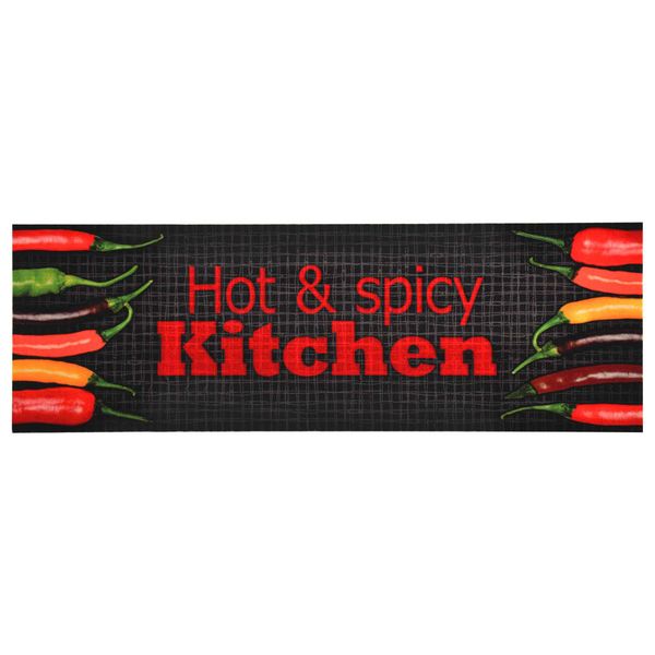 vidaXL Kuchynský koberec prateľný dizajn Hot & Spicy 60x300 cm