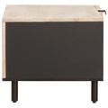 vidaXL Konferenčný stolík Biela 80 x 50 x 40 cm Masívne mango drevo
