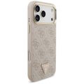 Guess 4G Triangle Logo & Big Strap Metal Buttons MagSafe puzdro pre iPhone 17 Pro Max ružová