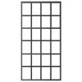 vidaXL Posuvné dvere s kovaním ESG sklo a hliník 102x205 cm